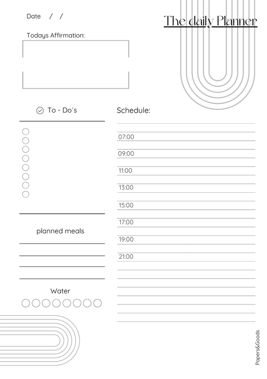 Ästhetischer Daily Planner – Dein stilvoller Begleiter für jeden Tag